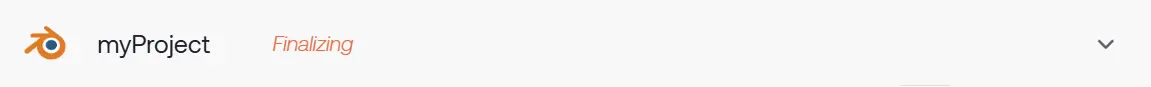 Finalizing Status Example
