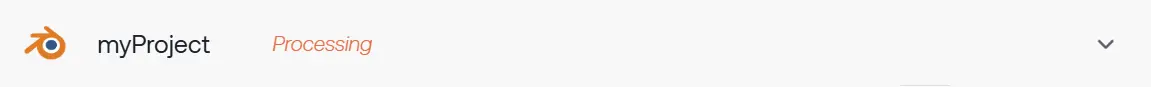 Processing Status Example