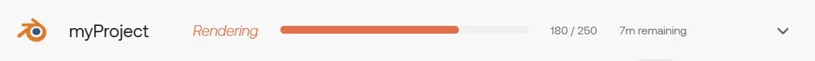 Rendering Status Example